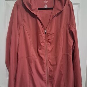 Women's Hooded Jacket in Rust by [Brand]